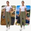 image29quot32quot34quot Inseam Womens Tall Sweatpants Cotton Joggers with Zipper Pockets Lounge Sweat Running Yoga Gym PantsArmy Green