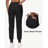 image29quot32quot34quot Inseam Womens Tall Sweatpants Cotton Joggers with Zipper Pockets Lounge Sweat Running Yoga Gym PantsBlack