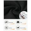 image29quot32quot34quot Inseam Womens Tall Sweatpants Cotton Joggers with Zipper Pockets Lounge Sweat Running Yoga Gym PantsBlack