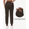 image29quot32quot34quot Inseam Womens Tall Sweatpants Cotton Joggers with Zipper Pockets Lounge Sweat Running Yoga Gym PantsBrown