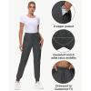 image29quot32quot34quot Inseam Womens Tall Sweatpants Cotton Joggers with Zipper Pockets Lounge Sweat Running Yoga Gym PantsDark Grey