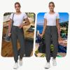 image29quot32quot34quot Inseam Womens Tall Sweatpants Cotton Joggers with Zipper Pockets Lounge Sweat Running Yoga Gym PantsDark Grey