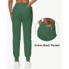 image29quot32quot34quot Inseam Womens Tall Sweatpants Cotton Joggers with Zipper Pockets Lounge Sweat Running Yoga Gym PantsGreen