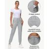 image29quot32quot34quot Inseam Womens Tall Sweatpants Cotton Joggers with Zipper Pockets Lounge Sweat Running Yoga Gym PantsGrey