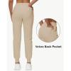 image29quot32quot34quot Inseam Womens Tall Sweatpants Cotton Joggers with Zipper Pockets Lounge Sweat Running Yoga Gym PantsKhaki