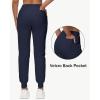 image29quot32quot34quot Inseam Womens Tall Sweatpants Cotton Joggers with Zipper Pockets Lounge Sweat Running Yoga Gym PantsNavy