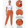 image29quot32quot34quot Inseam Womens Tall Sweatpants Cotton Joggers with Zipper Pockets Lounge Sweat Running Yoga Gym PantsOrange
