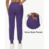 image29quot32quot34quot Inseam Womens Tall Sweatpants Cotton Joggers with Zipper Pockets Lounge Sweat Running Yoga Gym PantsPurple
