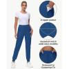 image29quot32quot34quot Inseam Womens Tall Sweatpants Cotton Joggers with Zipper Pockets Lounge Sweat Running Yoga Gym PantsRoyal Blue