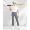 imageBoys Golf Pants Stretch Slim Fit Flat Front School Uniform Youth Chino Performance Khaki Dress Pant with Zipper PocketGrey