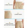 imageBoys Golf Pants Stretch Slim Fit Flat Front School Uniform Youth Chino Performance Khaki Dress Pant with Zipper PocketKhaki