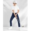 imageBoys Golf Pants Stretch Slim Fit Flat Front School Uniform Youth Chino Performance Khaki Dress Pant with Zipper PocketNavy