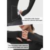 imageThermal Shirts for Women Winter Running  Fleece Lined Long Sleeve Warm Tops Cold Weather Gear Thumbholes Zipper PocketBlack
