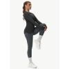 imageThermal Shirts for Women Winter Running  Fleece Lined Long Sleeve Warm Tops Cold Weather Gear Thumbholes Zipper PocketBlack