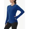 imageThermal Shirts for Women Winter Running  Fleece Lined Long Sleeve Warm Tops Cold Weather Gear Thumbholes Zipper PocketBlue