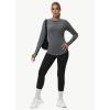 imageThermal Shirts for Women Winter Running  Fleece Lined Long Sleeve Warm Tops Cold Weather Gear Thumbholes Zipper PocketGrey