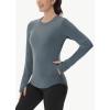 imageThermal Shirts for Women Winter Running  Fleece Lined Long Sleeve Warm Tops Cold Weather Gear Thumbholes Zipper PocketLight Grey