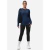 imageThermal Shirts for Women Winter Running  Fleece Lined Long Sleeve Warm Tops Cold Weather Gear Thumbholes Zipper PocketNavy
