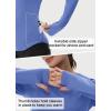imageThermal Shirts for Women Winter Running  Fleece Lined Long Sleeve Warm Tops Cold Weather Gear Thumbholes Zipper PocketPurple