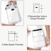 imageWomens Hiking Cargo Skorts Skirts Golf High Waisted Dressy Casual with Zipper Pockets Active Quick Dry Athletic SkortWhite