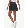 imageWomens Mini Hiking Cargo Skorts  High Waisted Dressy Casual Golf Workout Sport Skirts with Pockets Quick Dry UPF50Black