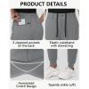 imageWomens Stretch Golf Joggers Pants  Tapered Athletic Casual Work Dress Travel Sweatpants with Zipper Pockets UP5003gray