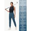 imageWomens Stretch Golf Joggers Pants  Tapered Athletic Casual Work Dress Travel Sweatpants with Zipper Pockets UP5004navy