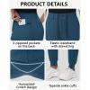 imageWomens Stretch Golf Joggers Pants  Tapered Athletic Casual Work Dress Travel Sweatpants with Zipper Pockets UP5004navy