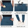imageWomens Stretch Golf Joggers Pants  Tapered Athletic Casual Work Dress Travel Sweatpants with Zipper Pockets UP5004navy