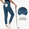 imageWomens Stretch Golf Joggers Pants  Tapered Athletic Casual Work Dress Travel Sweatpants with Zipper Pockets UP5004navy