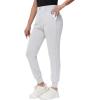 imageWomens Stretch Golf Joggers Pants  Tapered Athletic Casual Work Dress Travel Sweatpants with Zipper Pockets UP5007white