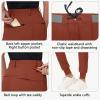 imageWomens Stretch Golf Joggers Pants  Tapered Athletic Casual Work Dress Travel Sweatpants with Zipper Pockets UP5008dark Red