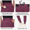 imageWomens Stretch Golf Joggers Pants  Tapered Athletic Casual Work Dress Travel Sweatpants with Zipper Pockets UP5009purple