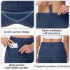 imageWomens Stretch Golf Pant  78 Ankle Work Travel Teacher Casual Business Sweatpants with Belt Loops Zip Pockets UPF5002navy
