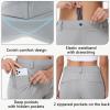 imageWomens Stretch Golf Pant  78 Ankle Work Travel Teacher Casual Business Sweatpants with Belt Loops Zip Pockets UPF5003gray