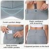 imageWomens Stretch Golf Pant  78 Ankle Work Travel Teacher Casual Business Sweatpants with Belt Loops Zip Pockets UPF5004dark Gray