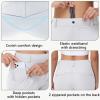 imageWomens Stretch Golf Pant  78 Ankle Work Travel Teacher Casual Business Sweatpants with Belt Loops Zip Pockets UPF5006white