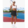 imageWomens Tennis Skirt Athletic Skort with Pockets Summer Running Workout Sports Golf Pickleball Skirts Lightweight Upf50Black