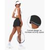 imageWomens Tennis Skirt Athletic Skort with Pockets Summer Running Workout Sports Golf Pickleball Skirts Lightweight Upf50Black