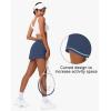 imageWomens Tennis Skirt Athletic Skort with Pockets Summer Running Workout Sports Golf Pickleball Skirts Lightweight Upf50Navy Blue
