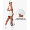 imageWomens Tennis Skirt Athletic Skort with Pockets Summer Running Workout Sports Golf Pickleball Skirts Lightweight Upf50White
