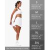 imageWomens Tennis Skirt Athletic Skort with Pockets Summer Running Workout Sports Golf Pickleball Skirts Lightweight Upf50White
