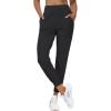image25quot27quot PetiteRegular Womens Athletic Joggers Pants with 3 Pocket High Waisted Lightweight Tummy Control Running YogaBlack