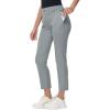 imageWomens Stretch Golf Pant  78 Ankle Work Travel Teacher Casual Business Sweatpants with Belt Loops Zip Pockets UPF5004dark Gray