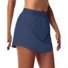 imageWomens Tennis Skirt Athletic Skort with Pockets Summer Running Workout Sports Golf Pickleball Skirts Lightweight Upf50Navy Blue