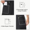 image20quot Womens Hiking Cargo Skorts Skirts with Zipper Pockets Knee Length Golf Tummy Control Quick Dry Long SkortBlack