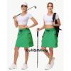 image20quot Womens Hiking Cargo Skorts Skirts with Zipper Pockets Knee Length Golf Tummy Control Quick Dry Long SkortGreen