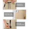 image20quot Womens Hiking Cargo Skorts Skirts with Zipper Pockets Knee Length Golf Tummy Control Quick Dry Long SkortKhaki