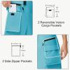 image20quot Womens Hiking Cargo Skorts Skirts with Zipper Pockets Knee Length Golf Tummy Control Quick Dry Long SkortLight Blue
