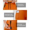 image20quot Womens Hiking Cargo Skorts Skirts with Zipper Pockets Knee Length Golf Tummy Control Quick Dry Long SkortOrange